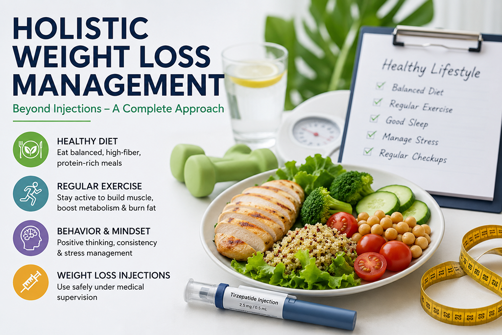 tirzepatide diet and exercise Holistic Weight Loss Management Diet Exercise Injections